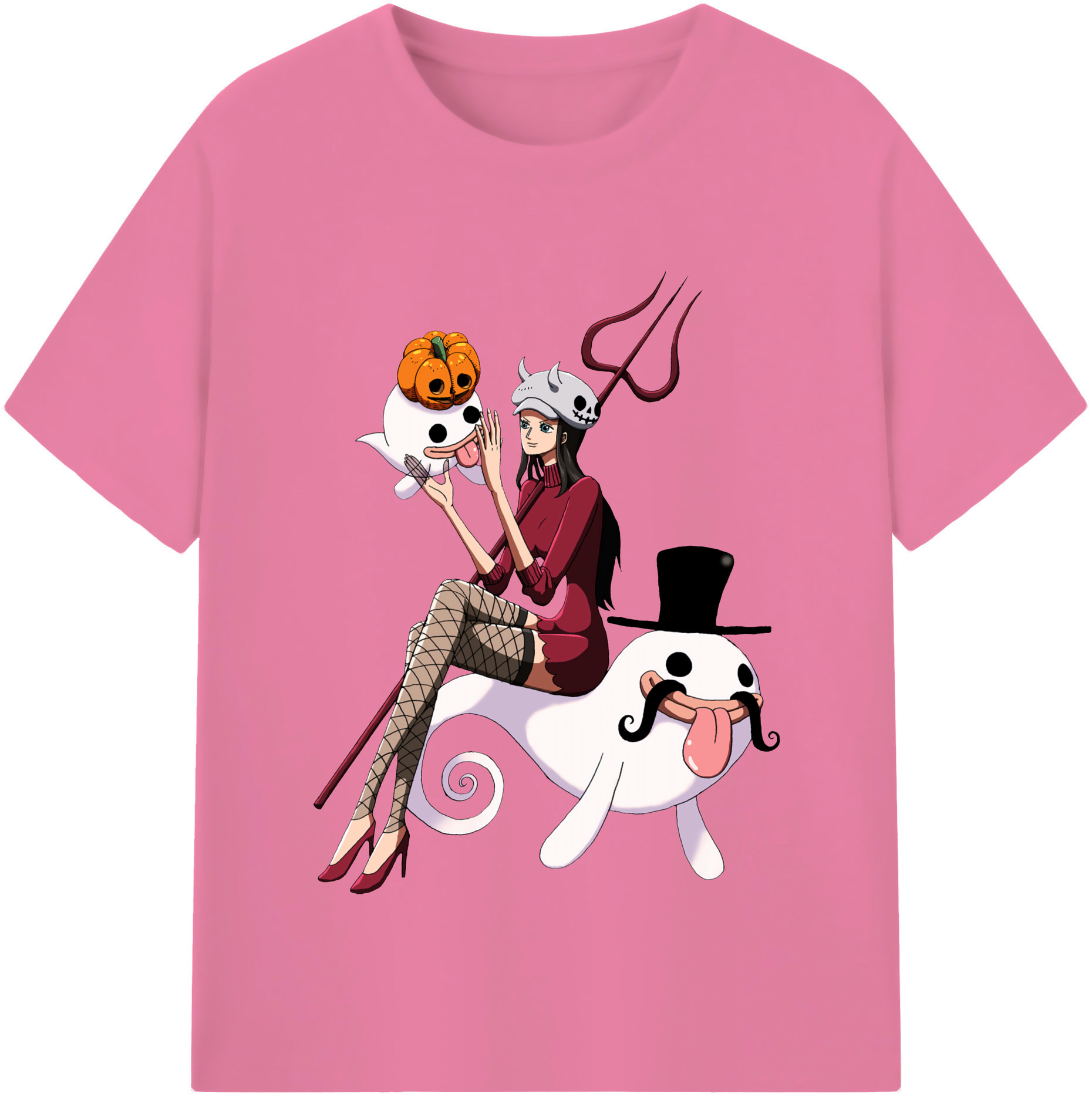 ワンピース ニコ・ロビン ONE PIECE Nico Robin 綿100％半袖Tシャツ（フロントプリント）